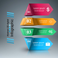 Business Infographics origami style Vector illustration. Vector eps 10.