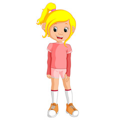 cute girl cartoon