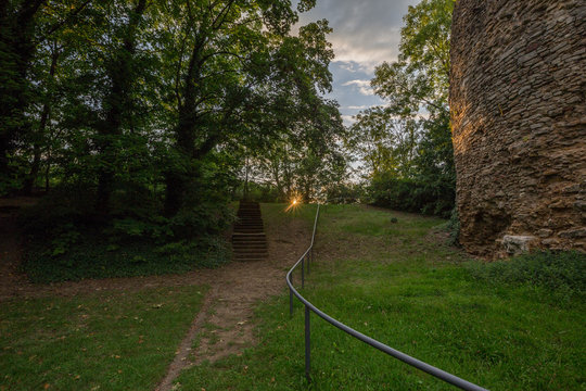 Drususstein auf der Zitadelle in Mainz