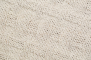 knitted fabric background texture white