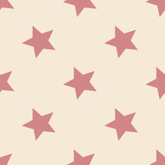 Obraz premium Stars pattern. Seamless vector illustration. Retro, vintage background 