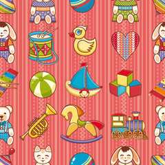 Child toy seamless pattern. Design element