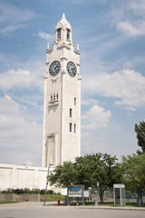 Fototapeta premium Montreal Clock Tower in the Old Port of Montreal