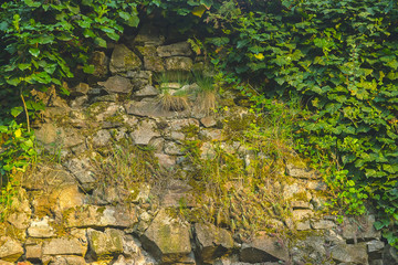 medieval castle stone wall