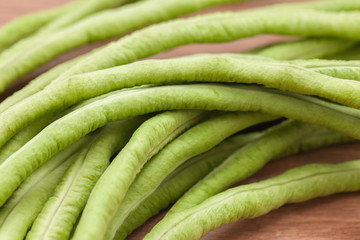 close up of Yard long Bean