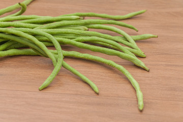 close up of Yard long Bean