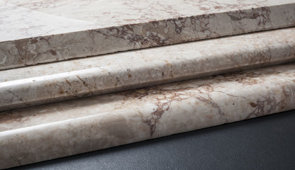 marble plates with variety of edge finishing