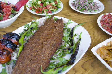 Classical kebab menu