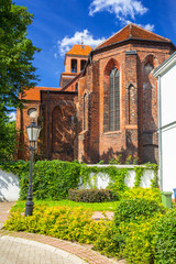 Architecture of the old town of Tczew, Poland