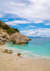 Fototapeta na wymiar Agiofili Beach, Lefkada Island, Greece