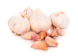 Garlic isolated on white background