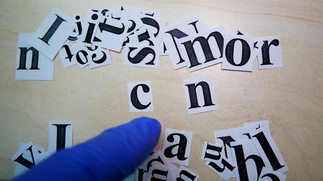 Printed On Paper Letters Make up the Word I Can On Table. Paper Scraps Word I Can. Motivation Concept For Business, For Self Belief, Positive Attitude, Motivation