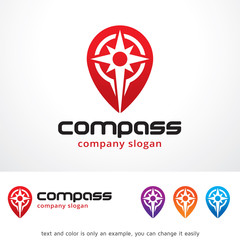 Compass Logo Template Design Vector, Emblem, Design Concept, Creative Symbol, Icon