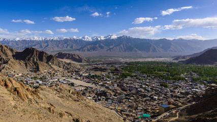Leh village, leh ladakh, india
