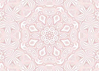 White background with abstract red pattern