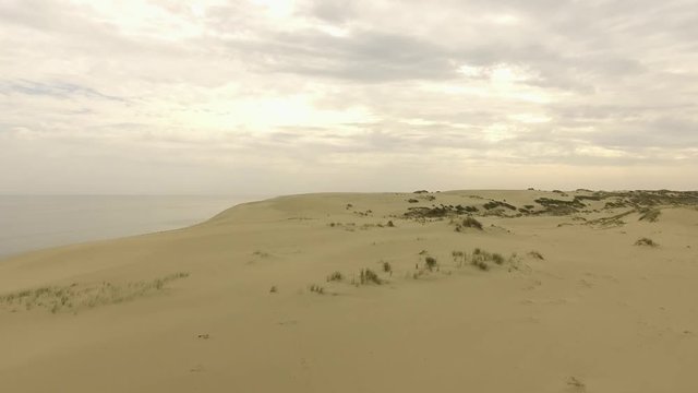 Aerial view of the dunes of Curonian Spit