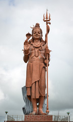 Huge statue of Lord Shiva in Mauritius