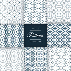 elegant set of line pattern collection design