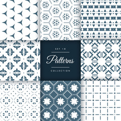 set of amazing pattern design vector background