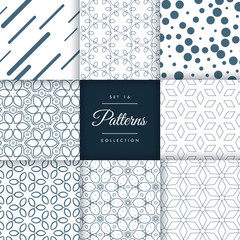 modern abstract pattern design collection vector background