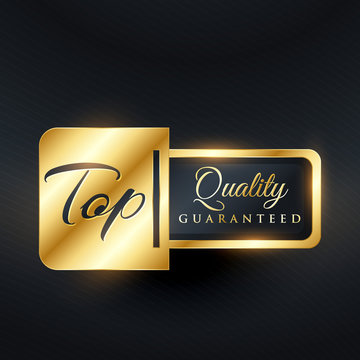 top quality guarantee vector label design