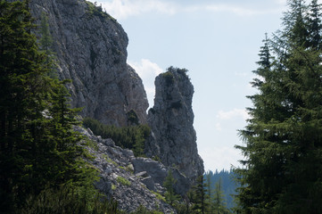 Rock formation in the Austrian Alps