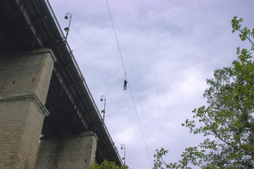 Child ride down in Rope Park