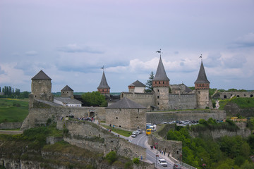 Castle complex at sunset