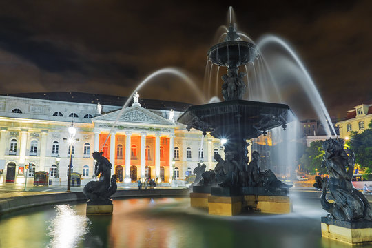 Rossio Square in Lisbon, Portugal