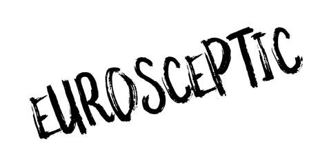 Eurosceptic rubber stamp. Grunge design with dust scratches. Effects can be easily removed for a clean, crisp look. Color is easily changed.