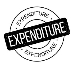 Expenditure rubber stamp. Grunge design with dust scratches. Effects can be easily removed for a clean, crisp look. Color is easily changed.
