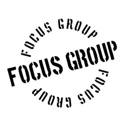 Focus Group rubber stamp. Grunge design with dust scratches. Effects can be easily removed for a clean, crisp look. Color is easily changed.