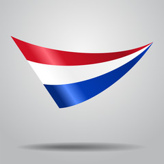 Dutch flag background. Vector illustration.