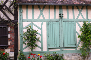 old houses of Gerberoy village France