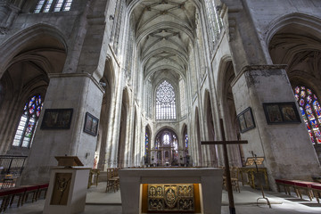 Fototapeta premium Saint Etienne cathedral, in Beauvais, France