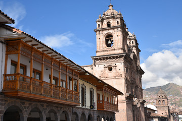 Fototapeta na wymiar Eglise des Jésuites à Cusco au Pérou