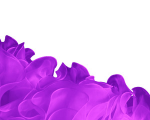  purple Wedding dress on the white background. Isolated