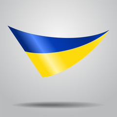 Ukrainian flag background. Vector illustration.