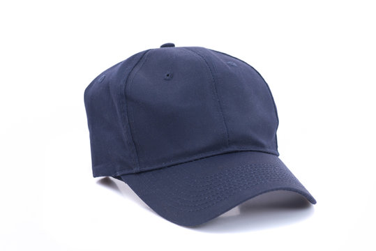 Blue cap isolated