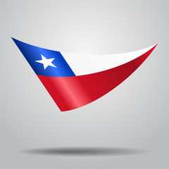 Chilean flag background. Vector illustration.