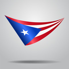 Puerto Rican flag background. Vector illustration.