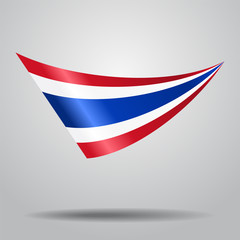 Thai flag background. Vector illustration.