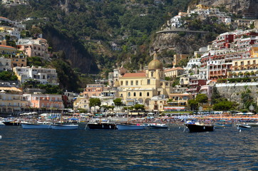 Fototapeta na wymiar Positano an der Amalfiküste