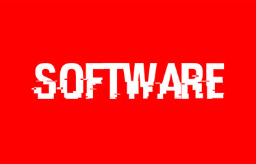 software text red white concept design background