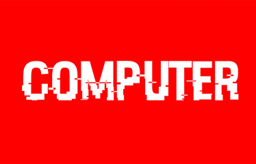 computer text red white concept design background