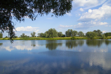 vistula river at the summer time