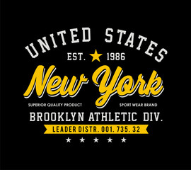 typography New York,  t-shirt graphic