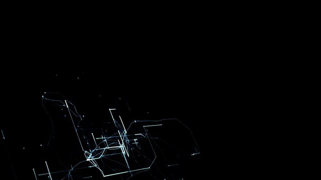 Futuristischer Vernetzung Hintergrund Animation - Technischer Internet Hintergrund