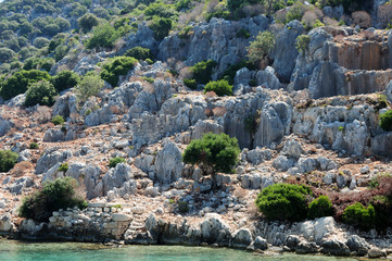 view of sea and rocks