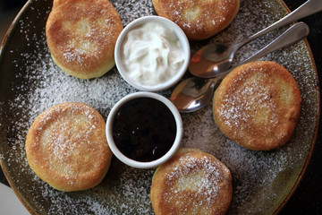 Plate with fritters